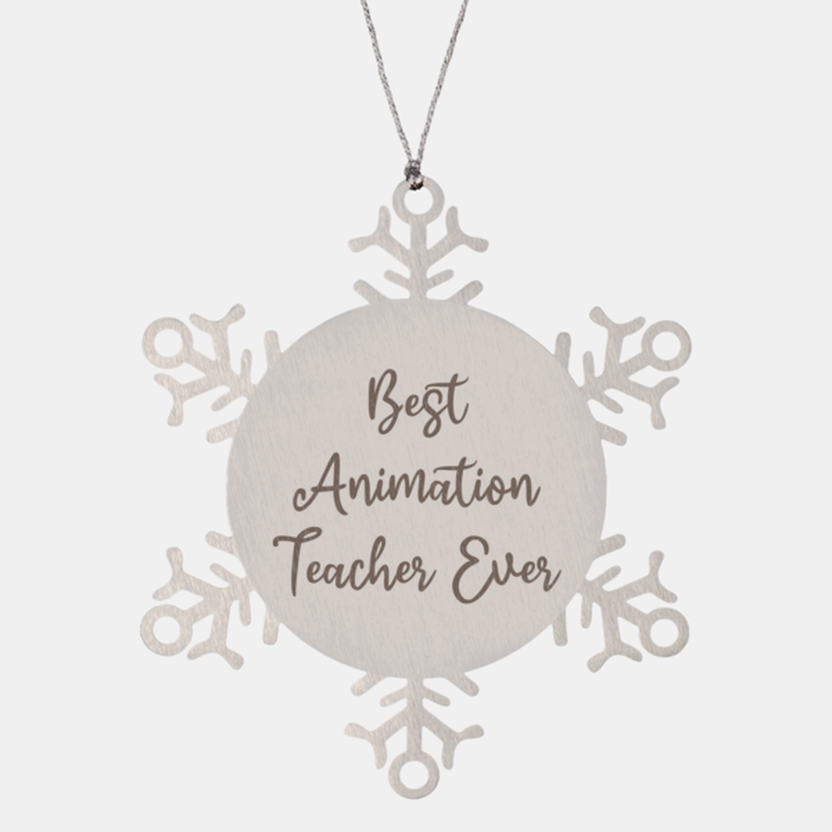 Best Animation Teacher Ever Ornament Christmas Gift for Him Her Snowflake Ornament