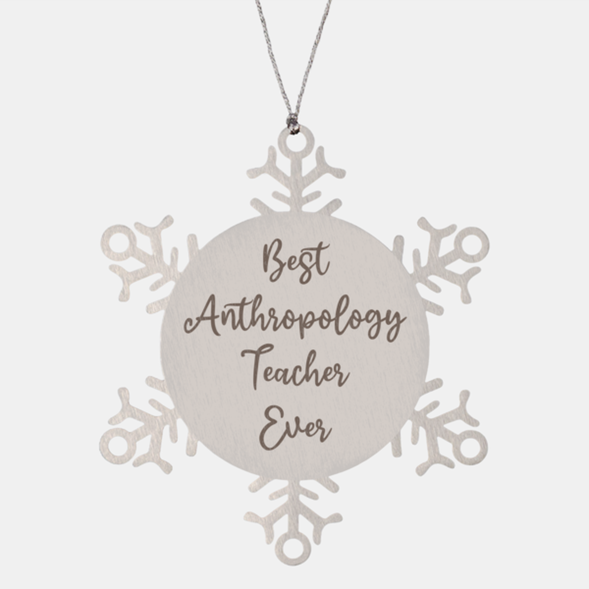 Best Anthropology Teacher Ever Ornament Christmas Gift for Him Her Snowflake Ornament