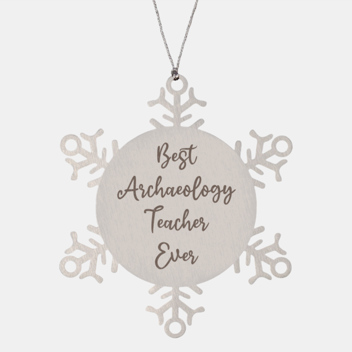 Best Archaeology Teacher Ever Ornament Christmas Gift for Him Her Snowflake Ornament