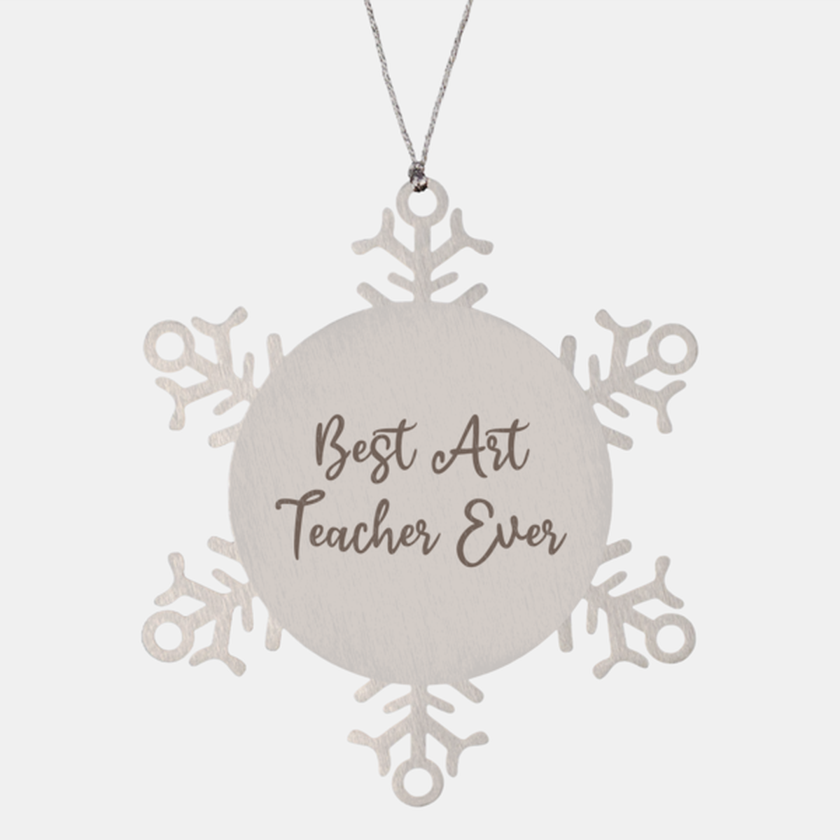 Best Art Teacher Ever Ornament Christmas Gift for Him Her Snowflake Ornament