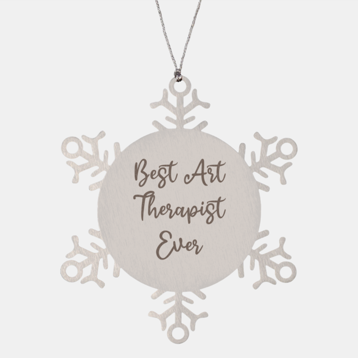 Best Art Therapist Ever Ornament Christmas Gift for Him Her Snowflake Ornament