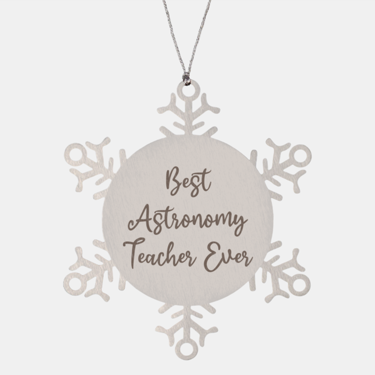 Best Astronomy Teacher Ever Ornament Christmas Gift for Him Her Snowflake Ornament