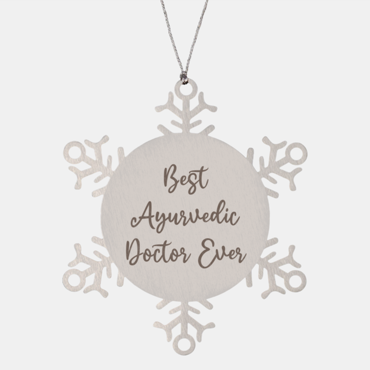 Best Ayurvedic Doctor Ever Ornament Christmas Gift for Him Her Snowflake Ornament