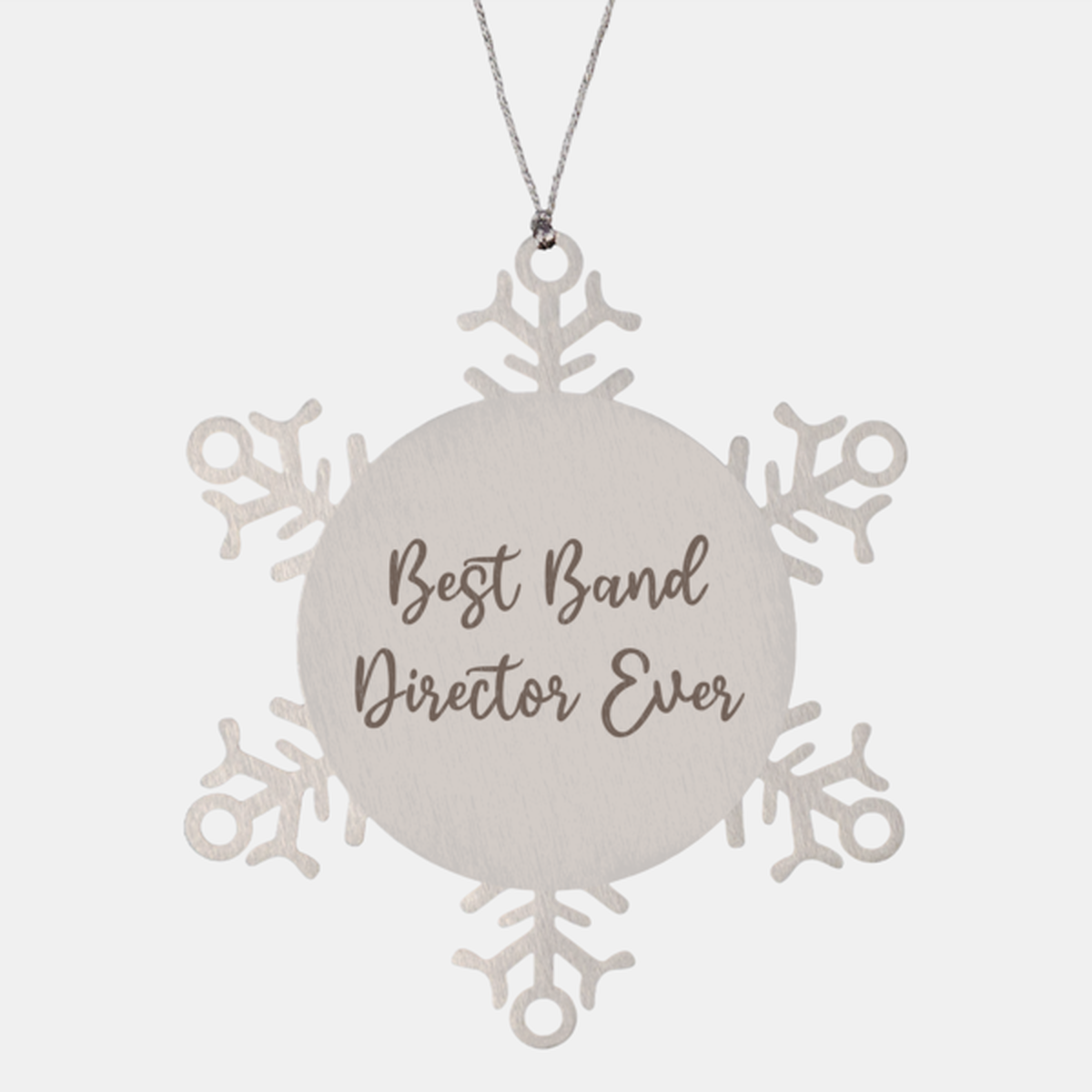 Best Band Director Ever Ornament Christmas Gift for Him Her Snowflake Ornament