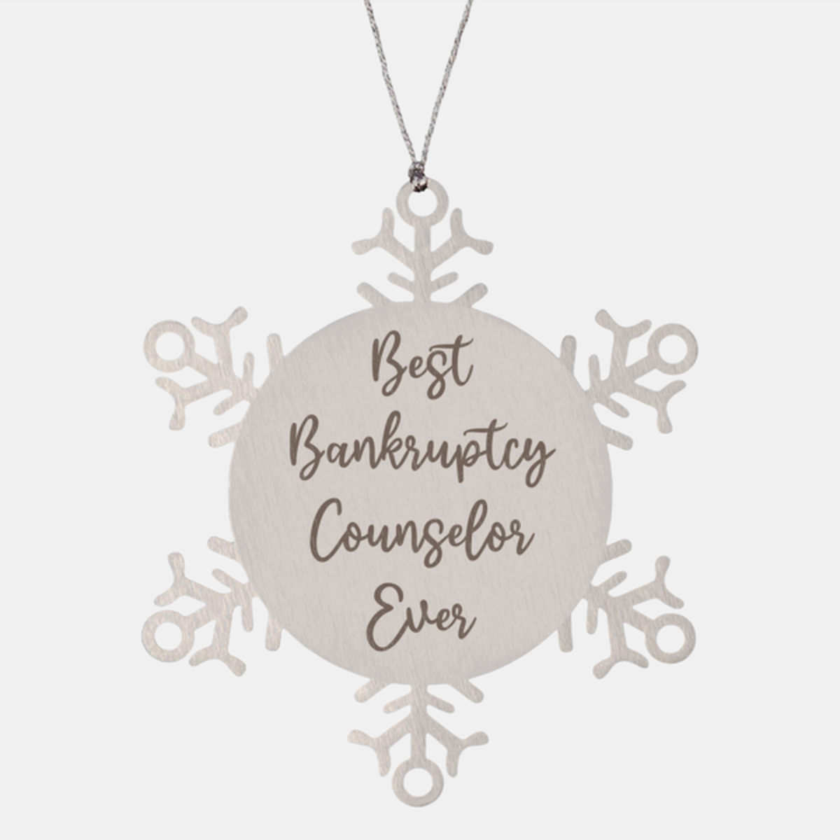 Best Bankruptcy Counselor Ever Ornament Christmas Gift for Him Her Snowflake Ornament