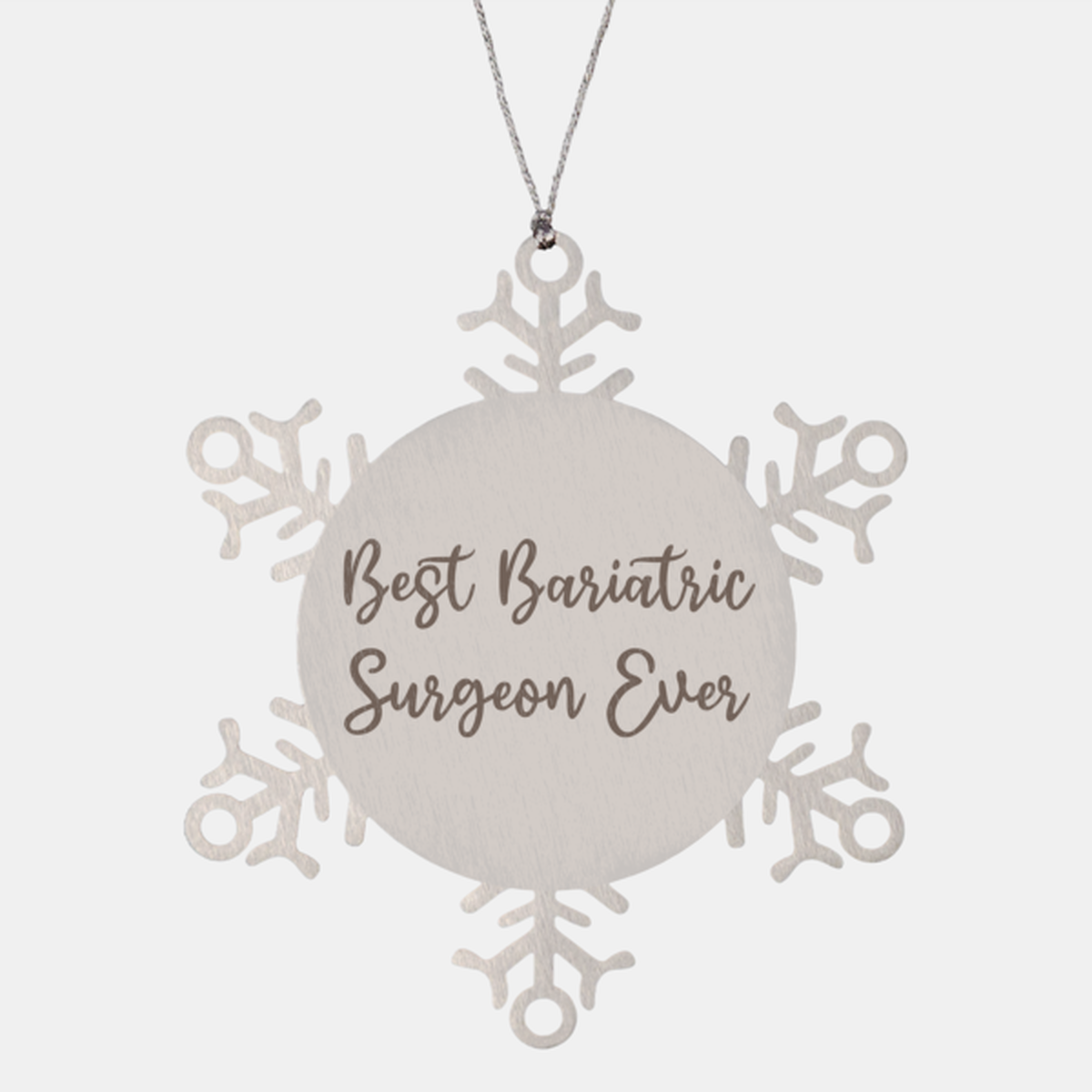 Best Bariatric Surgeon Ever Ornament Christmas Gift for Him Her Snowflake Ornament