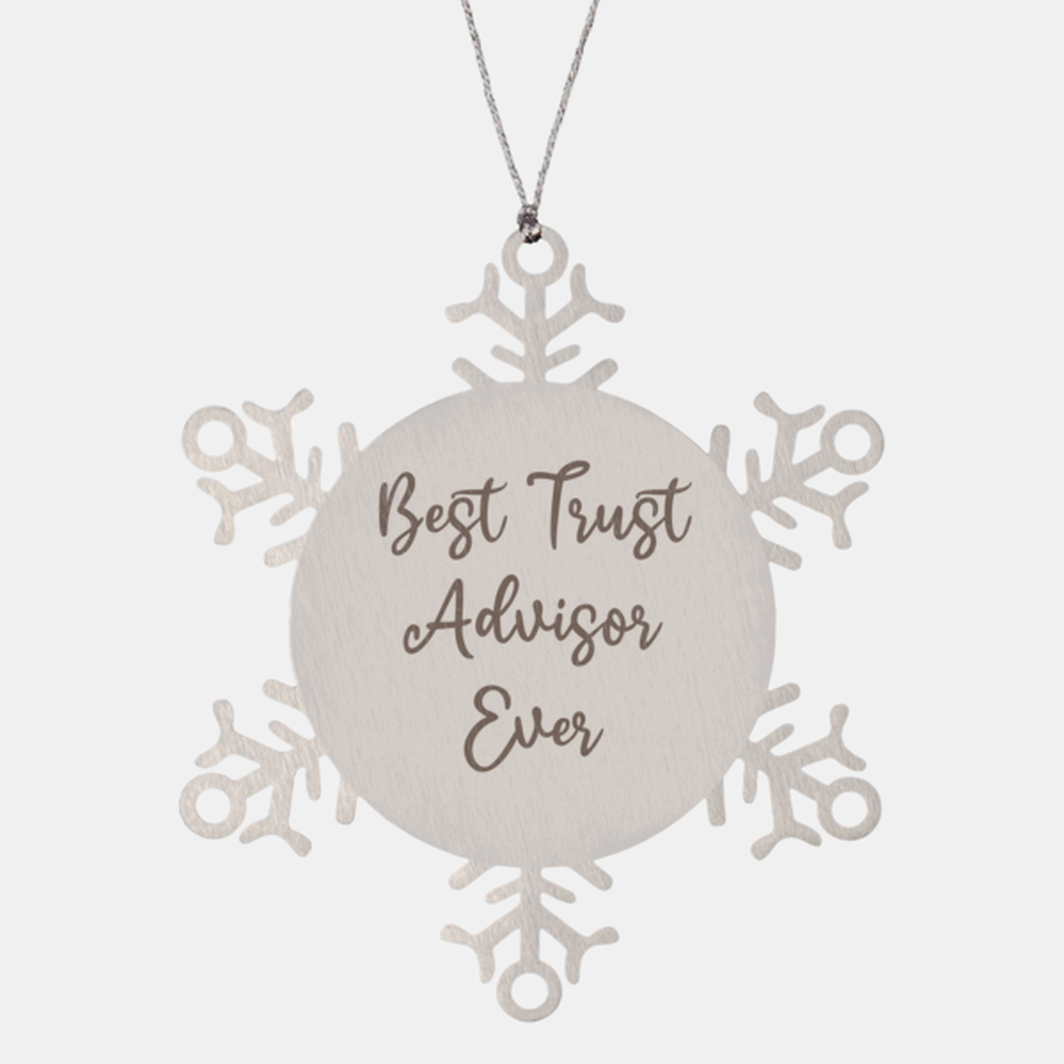 Best Trust Advisor Ever Ornament Christmas Gift for Him Her Snowflake Ornament