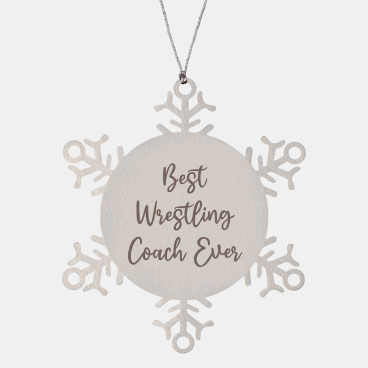 Best Wrestling Coach Ever Ornament Christmas Gift for Him Her Snowflake Ornament