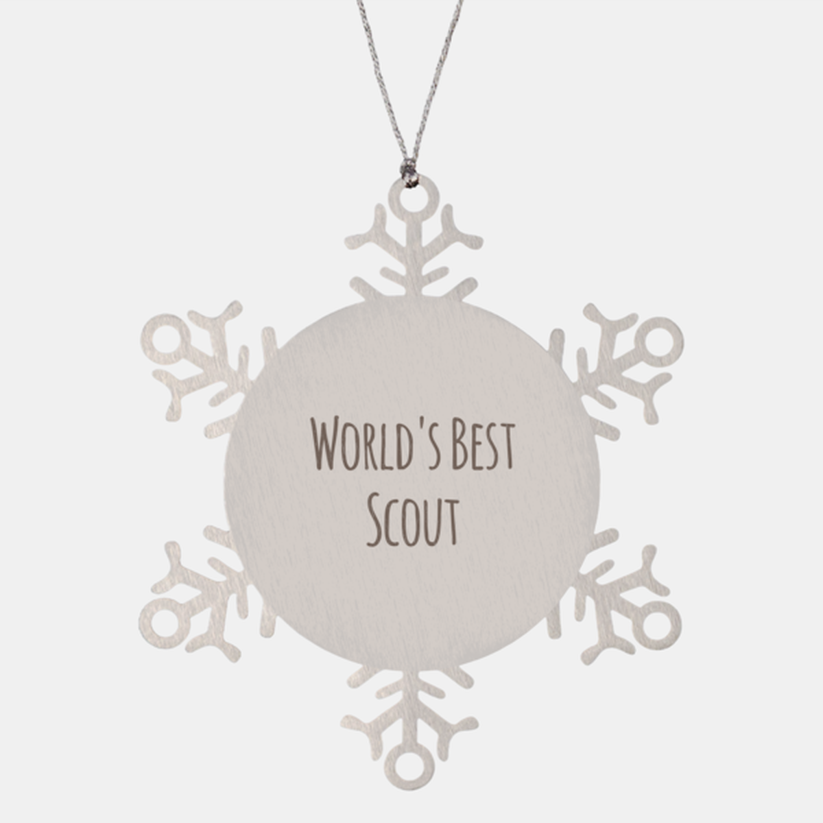 Scout Ornament Christmas Gift Stainless Steel Snowflake Ornament