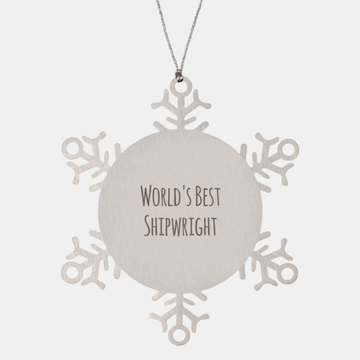 Shipwright Ornament Christmas Gift Stainless Steel Snowflake Ornament