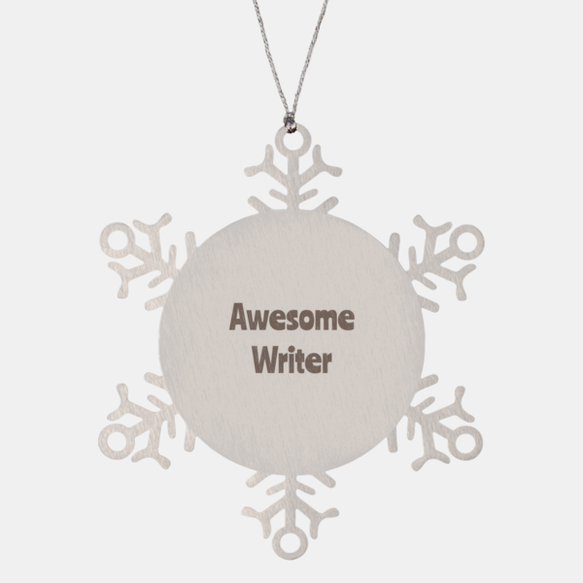 Writer Gift Stainless Steel Snowflake Ornament Christmas Gift Awesome