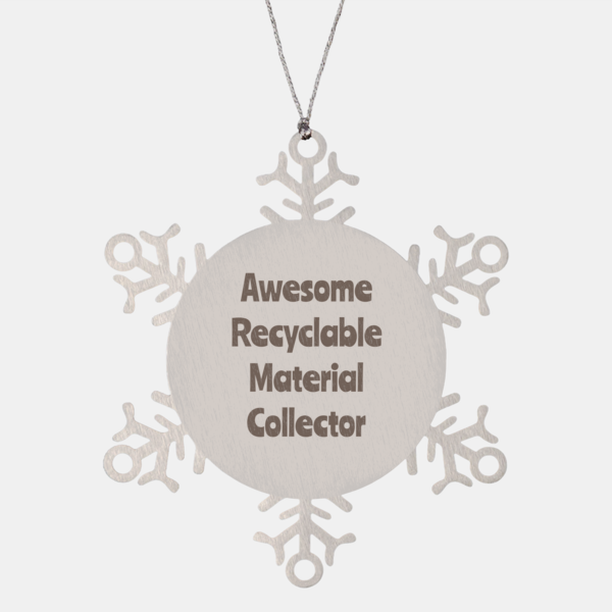 Recyclable Material Collector Gift Stainless Steel Snowflake Ornament Christmas Gift Awesome