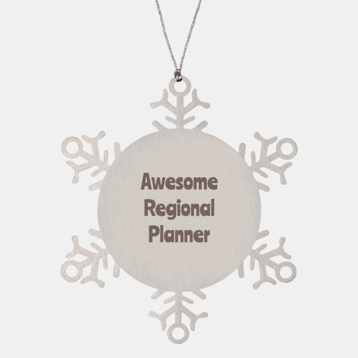 Regional Planner Gift Stainless Steel Snowflake Ornament Christmas Gift Awesome