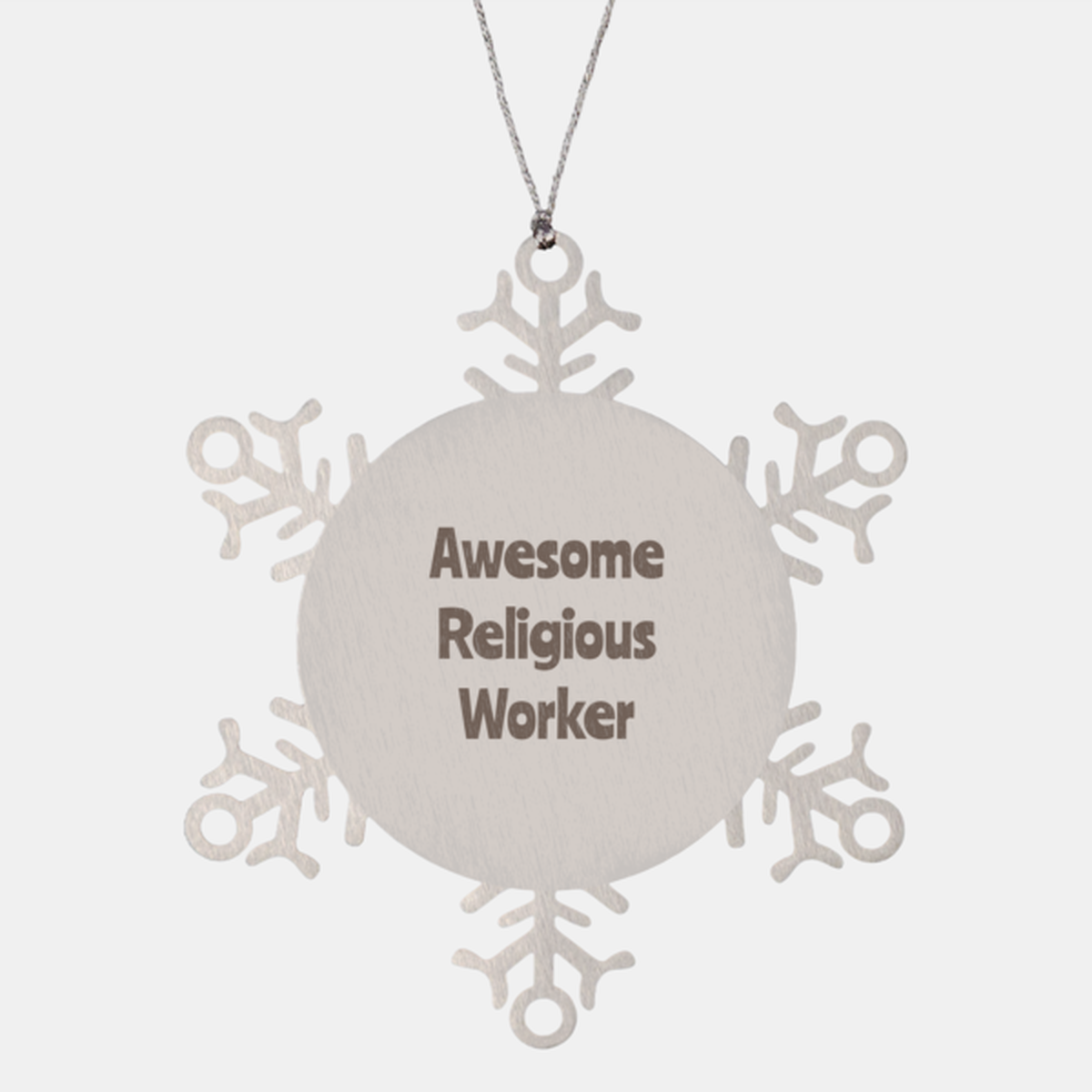 Religious Worker Gift Stainless Steel Snowflake Ornament Christmas Gift Awesome