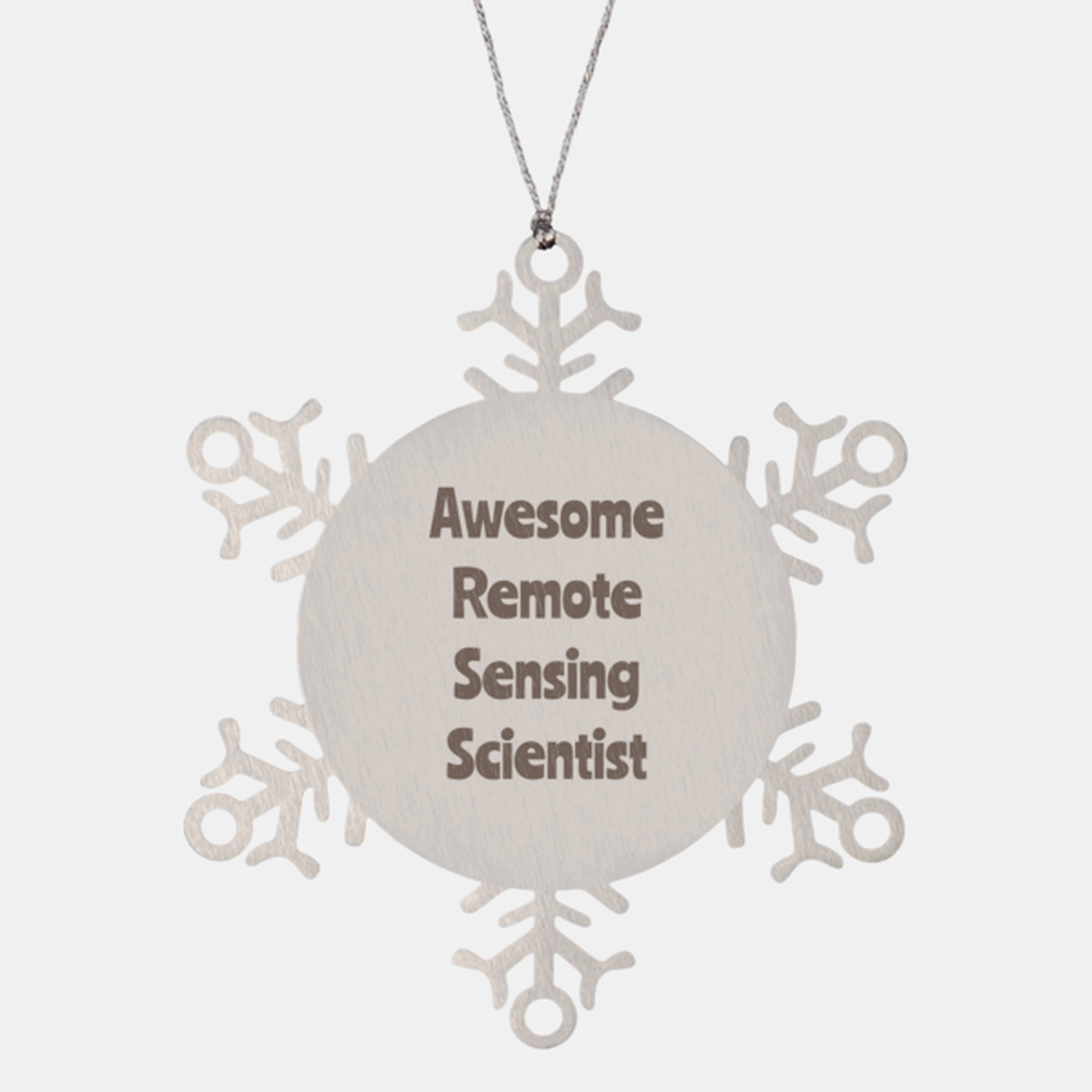 Remote Sensing Scientist Gift Stainless Steel Snowflake Ornament Christmas Gift Awesome