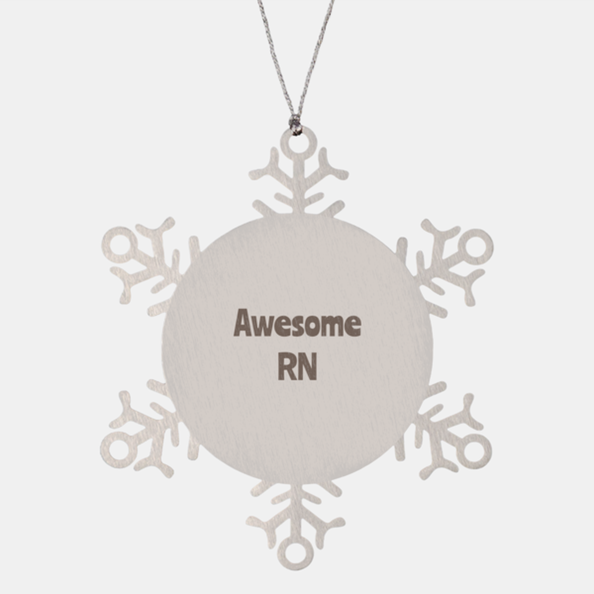 RN Gift Stainless Steel Snowflake Ornament Christmas Gift Awesome