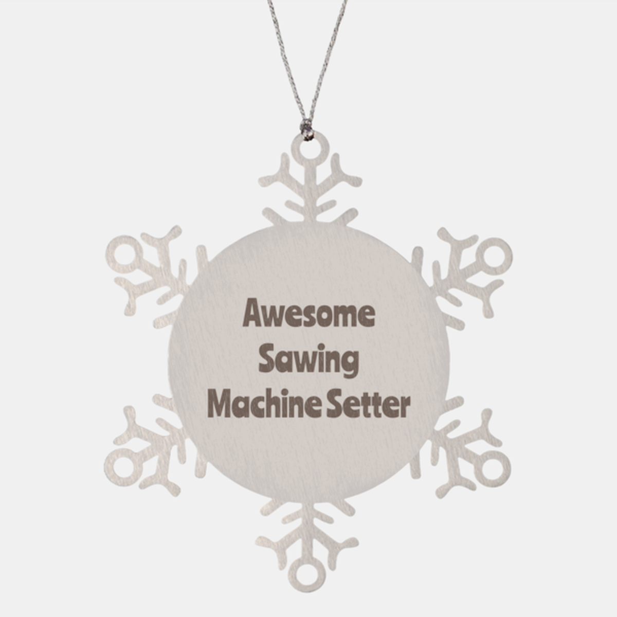 Sawing Machine Setter Gift Stainless Steel Snowflake Ornament Christmas Gift Awesome