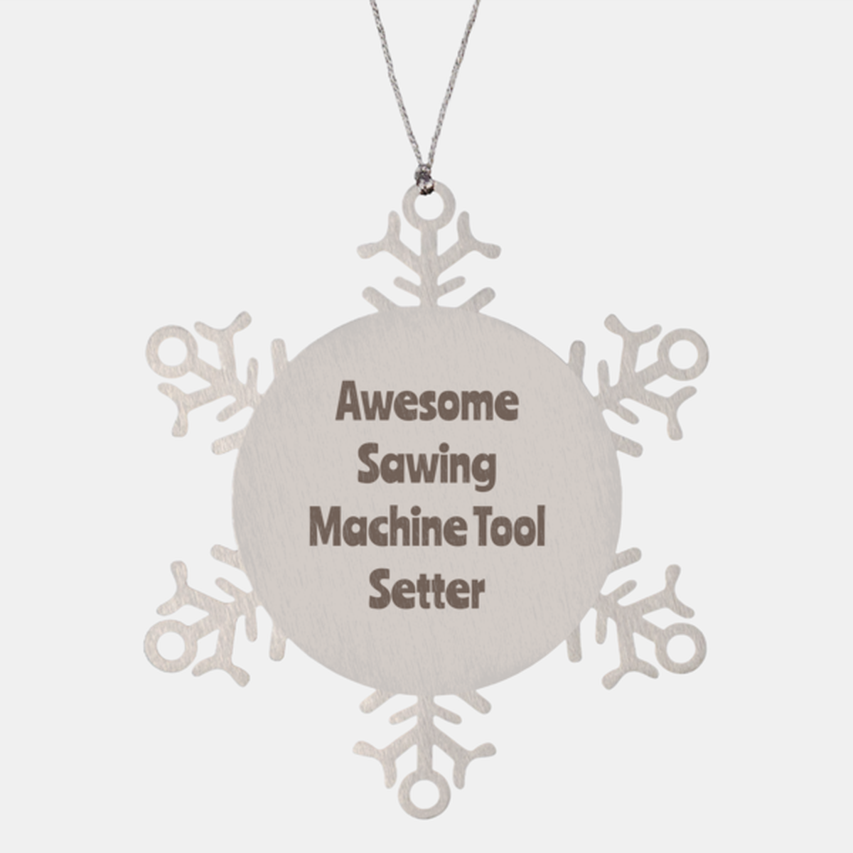 Sawing Machine Tool Setter Gift Stainless Steel Snowflake Ornament Christmas Gift Awesome