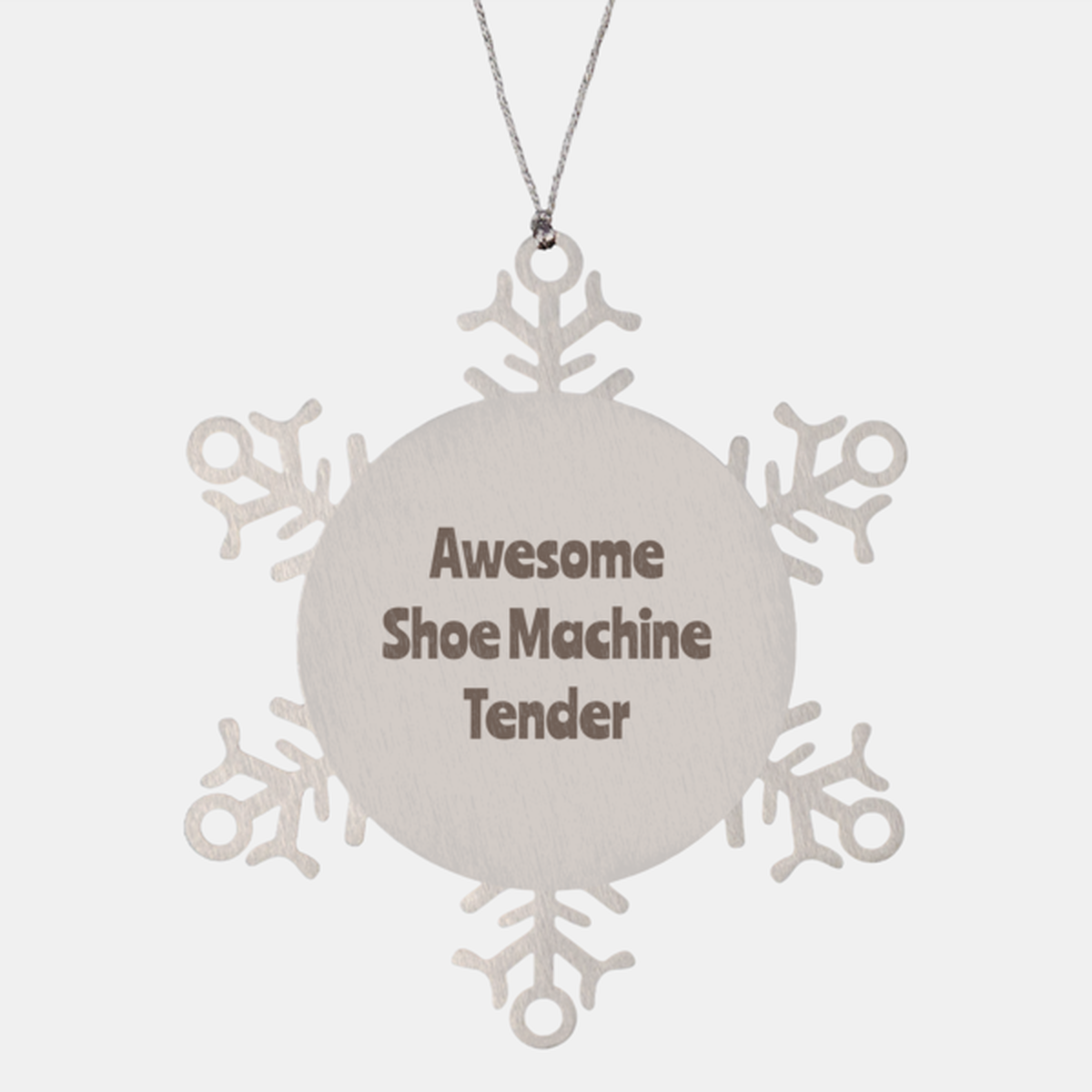 Shoe Machine Tender Gift Stainless Steel Snowflake Ornament Christmas Gift Awesome