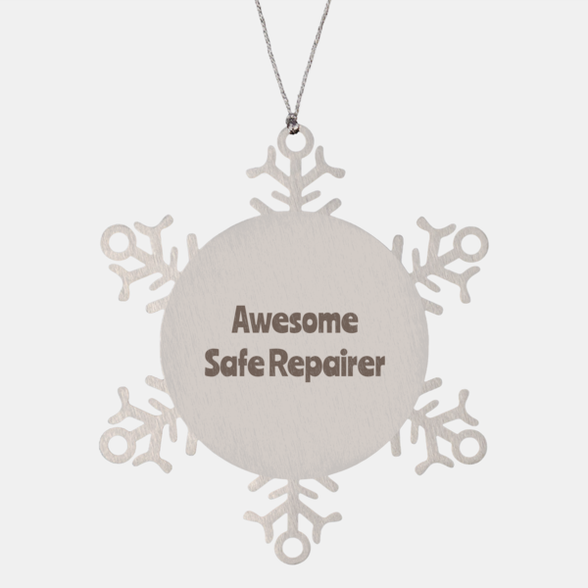 Safe Repairer Gift Stainless Steel Snowflake Ornament Christmas Gift Awesome