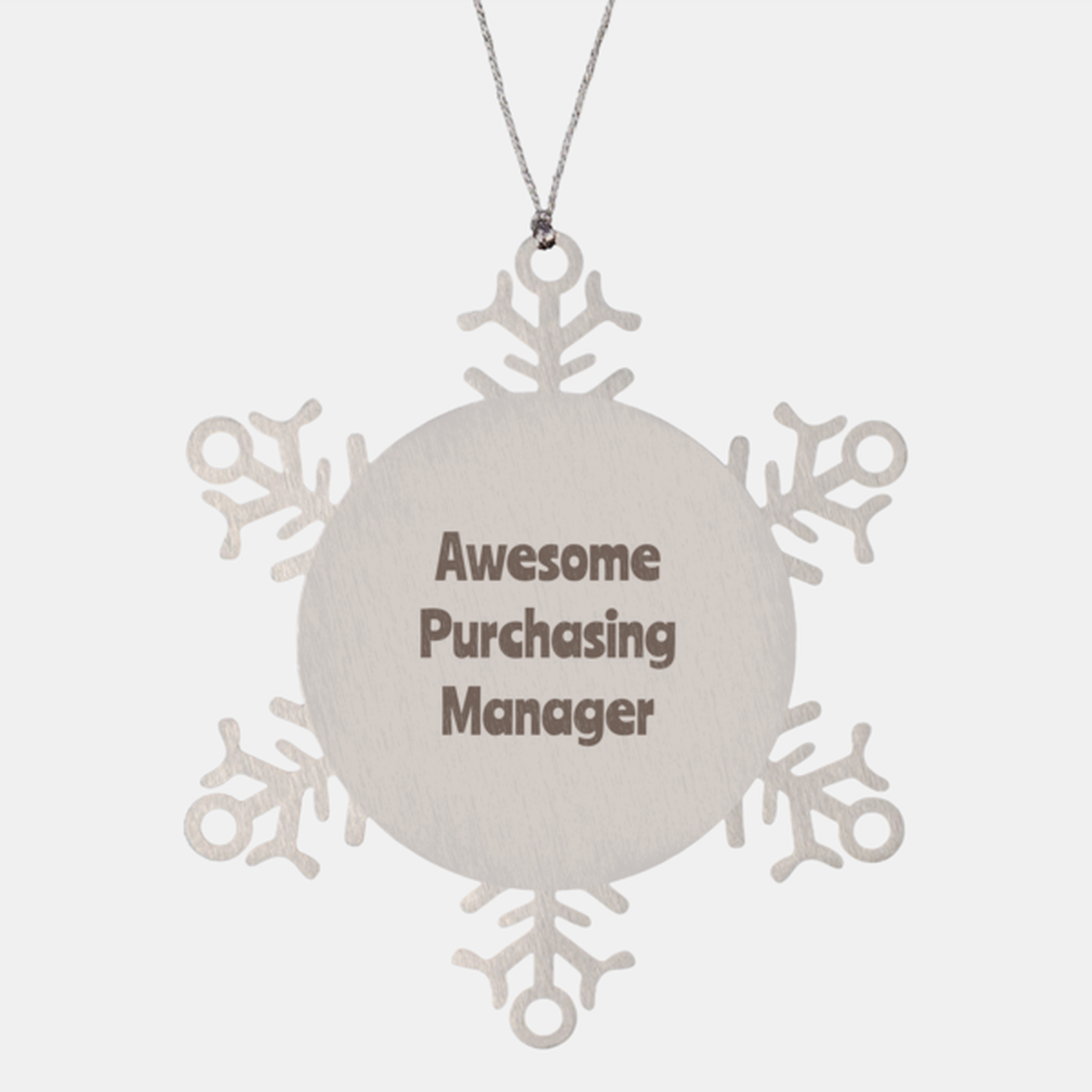 Purchasing Manager Gift Stainless Steel Snowflake Ornament Christmas Gift Awesome