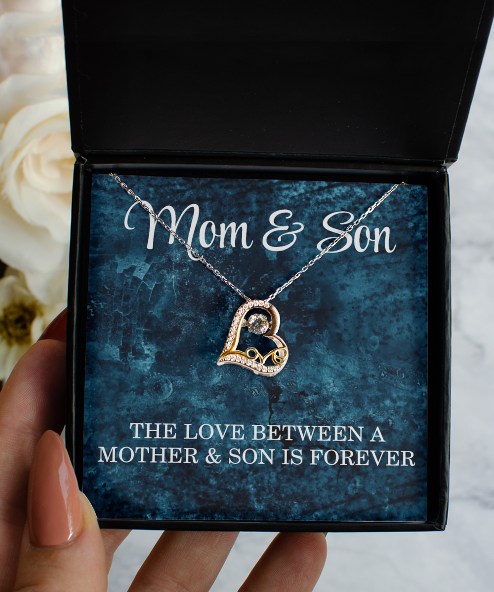 Mother Son Necklace, Mom Son Christmas, Mother's Day Jewelry, Mom Birthday, Son Graduation