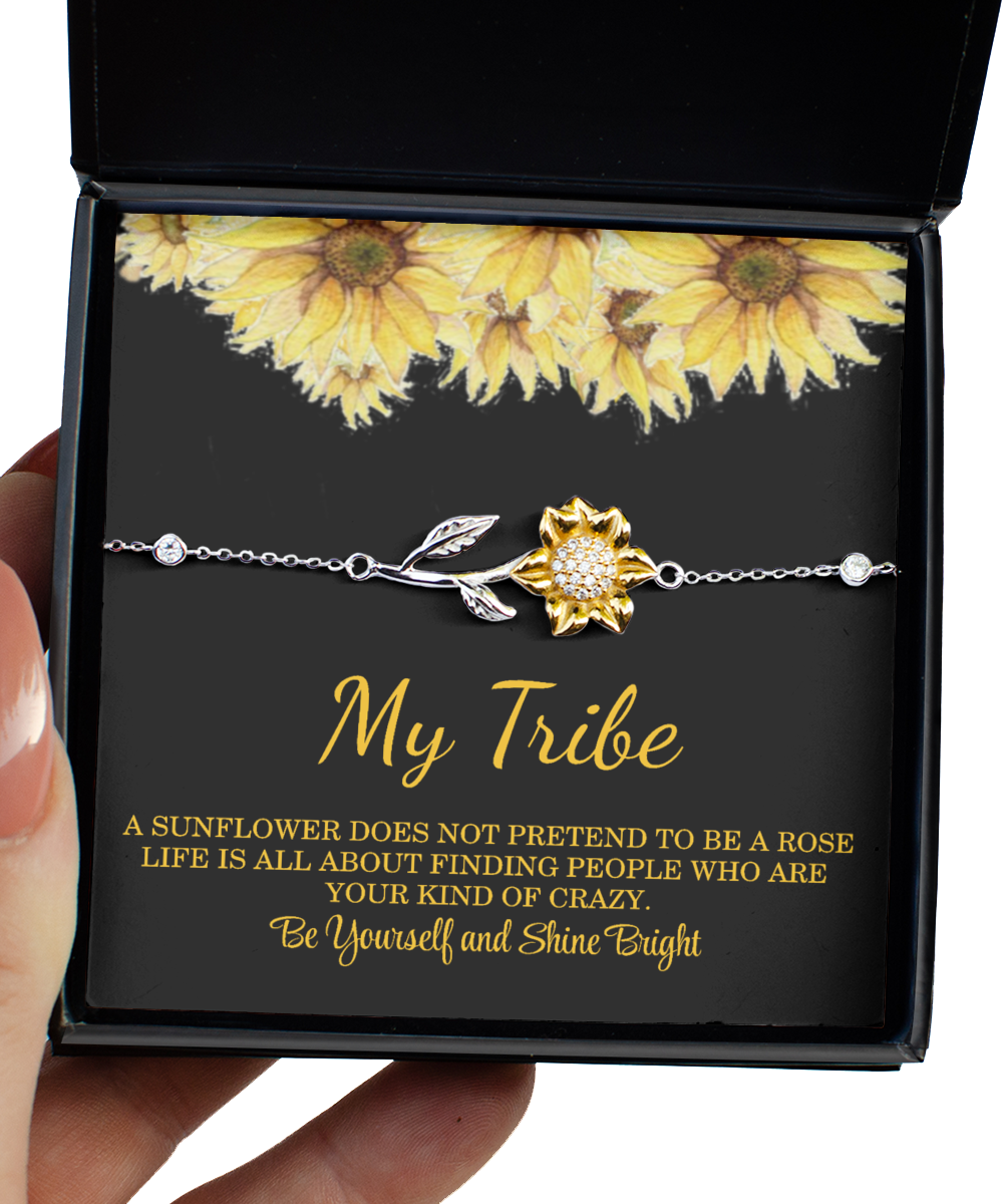 Tribe Bracelet, My Tribe Jewelry, Tribe Necklace, Bride Tribe, Sunflower Bridesmaid Jewelry