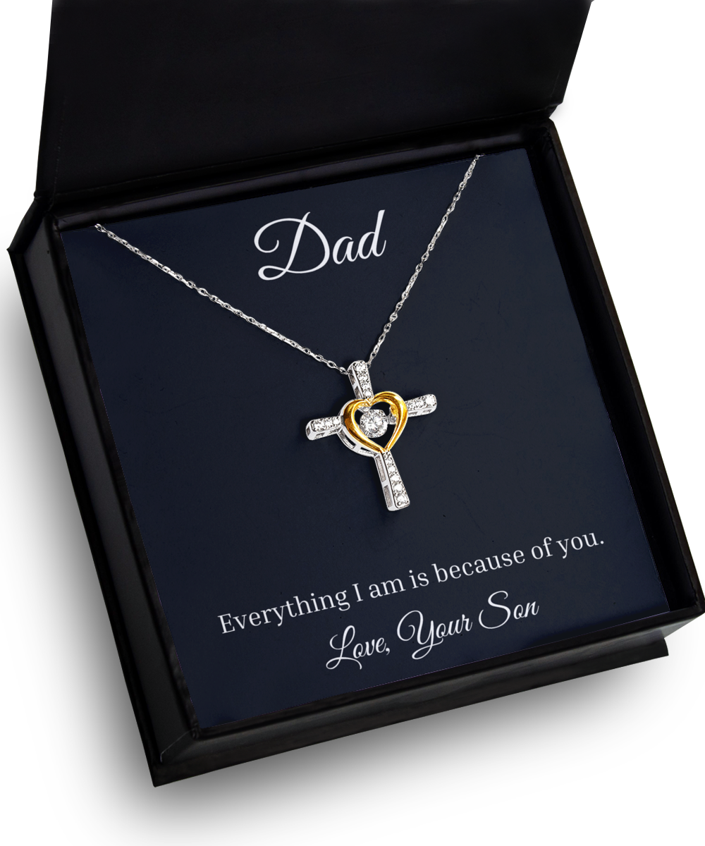 To Dad From Son Necklace, Fathers Day Gift from Son, Dad Birthday, Dad Jewelry, Dad Christmas, From Son to Dad