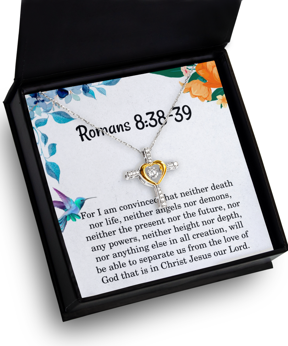 Romans 8 38 39 Necklace Romans 8:38 39 Gift Bible Verse Jewelry