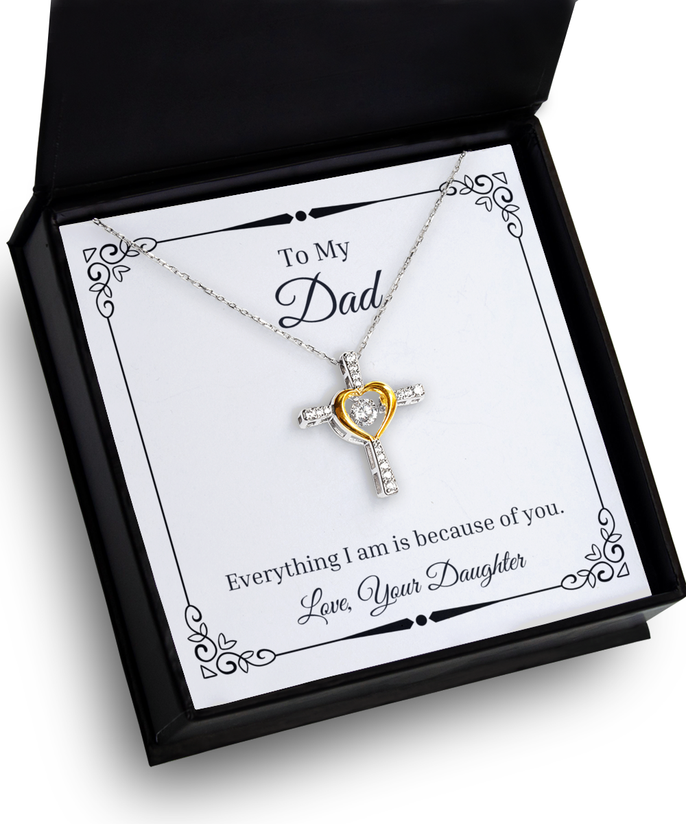 To My Dad from Daughter, To My Dad on Wedding Day, To my Dad Necklace, Fathers Day Gift, Dad Birthday, Dad Christmas Gift