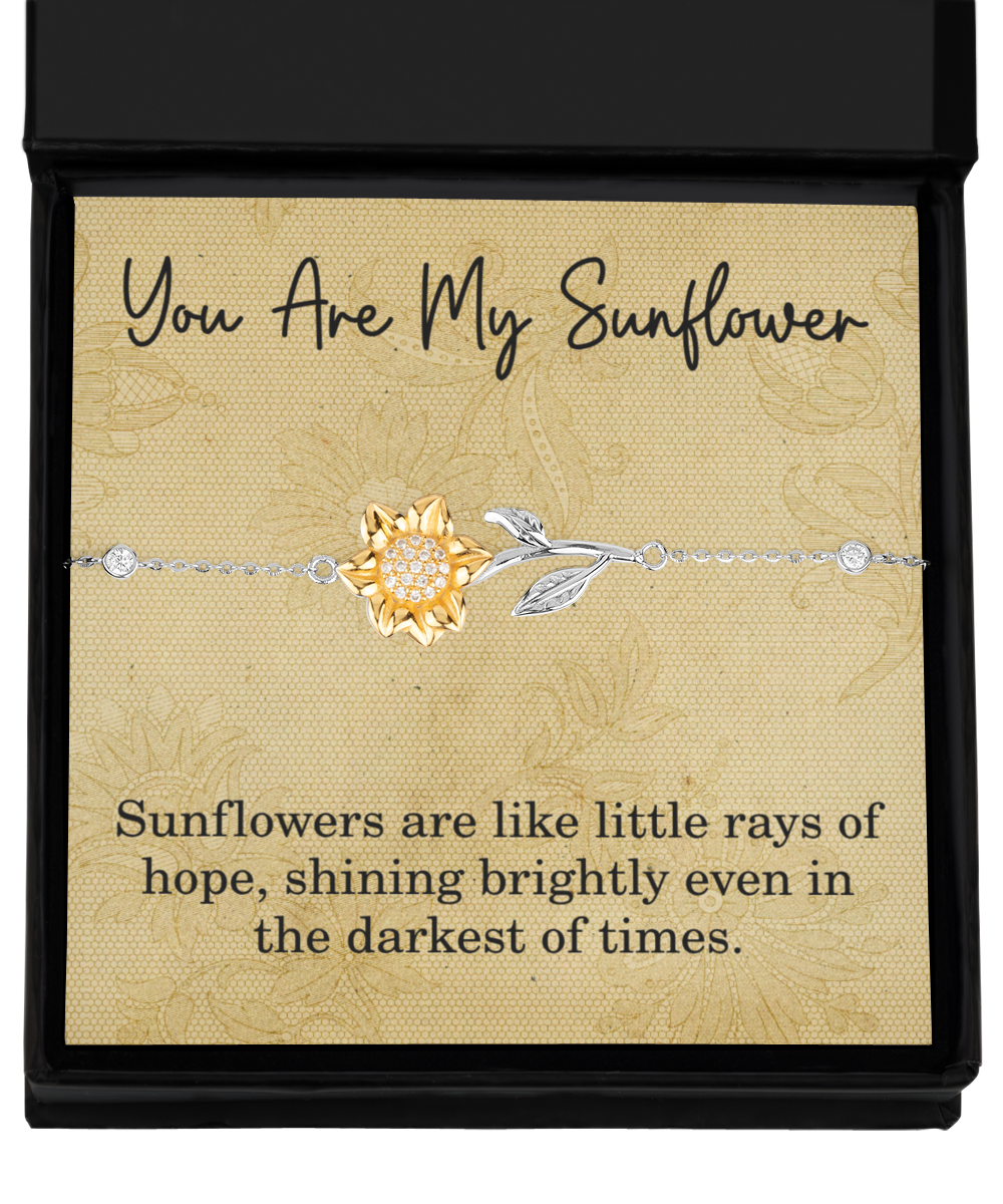 You Are My Sunflower Bracelet Sunflowers Are Like Little Rays Of Hope Shining Brightly Even In The Darkest Of Times