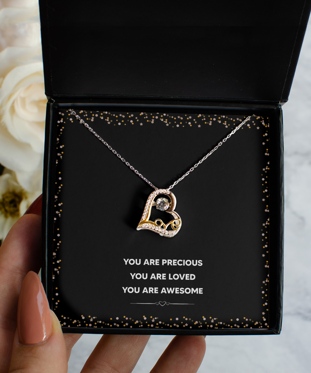 You are Precious Necklace, Daughter Necklace, You are Loved Gift, You are Awesome Jewelry, Granddaughter Birthday