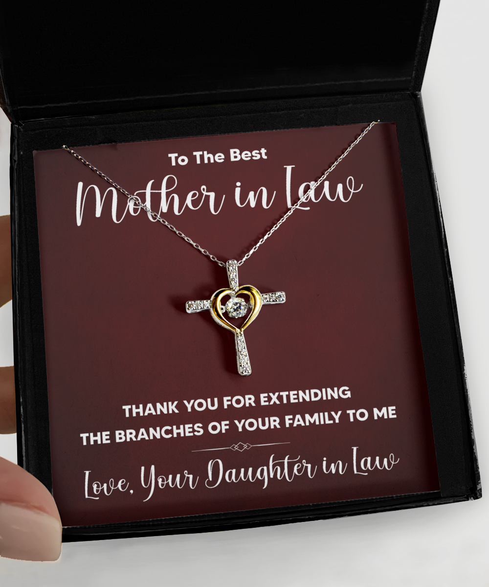 To the Best Mother in Law Necklace, Mother-in-law Jewelry on Wedding Day, From Daughter in Law Necklace