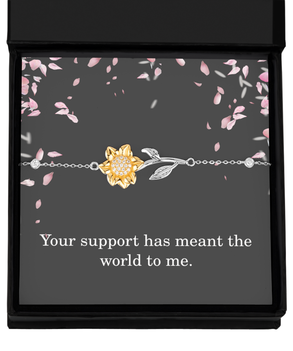 Your Support Has Meant The World To Me Necklace Teacher Gift For Her Women 925 Sterling Silver Necklace And Pendant From Student