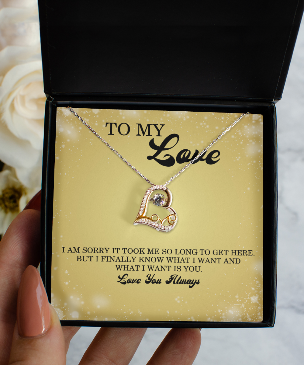 To My Wife Necklace, I Love You Necklace, Wedding Anniversary Jewelry, Love Necklace, Wife Birthday