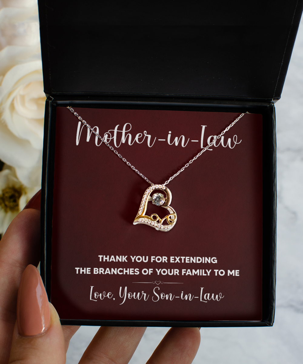 Mother-in-law Necklace, Jewelry from Son in Law, Wedding Day Gift, Mother in Law Gift