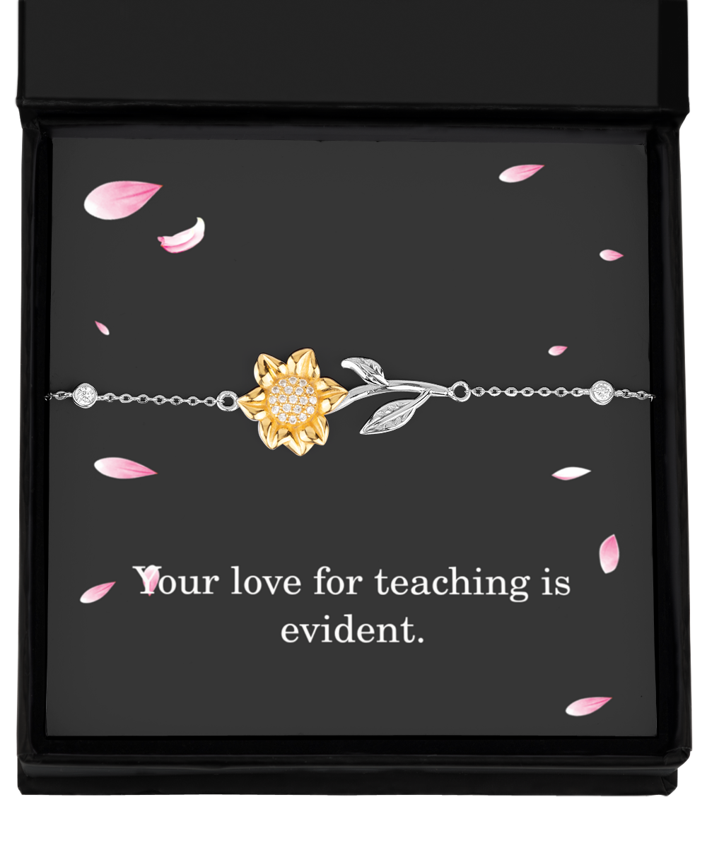 Your Love For Teaching Is Evident Necklace Teacher Gift For Her Women 925 Sterling Silver Necklace And Pendant From Student