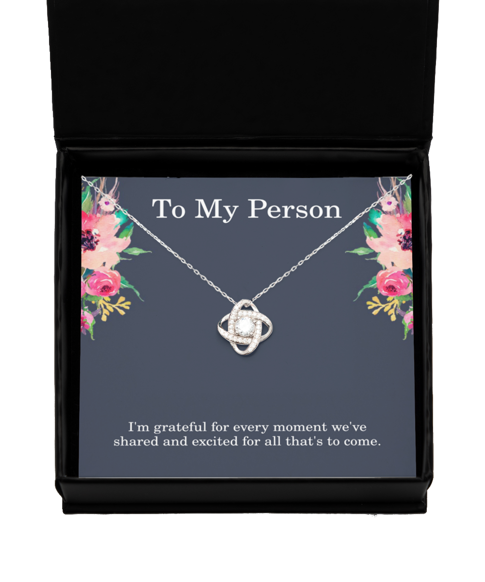 Valentines Day Necklace for Her Wife Anniversary Christmas Birthday I'm Grateful for Every Moment We've Shared .925 Sterling Silver